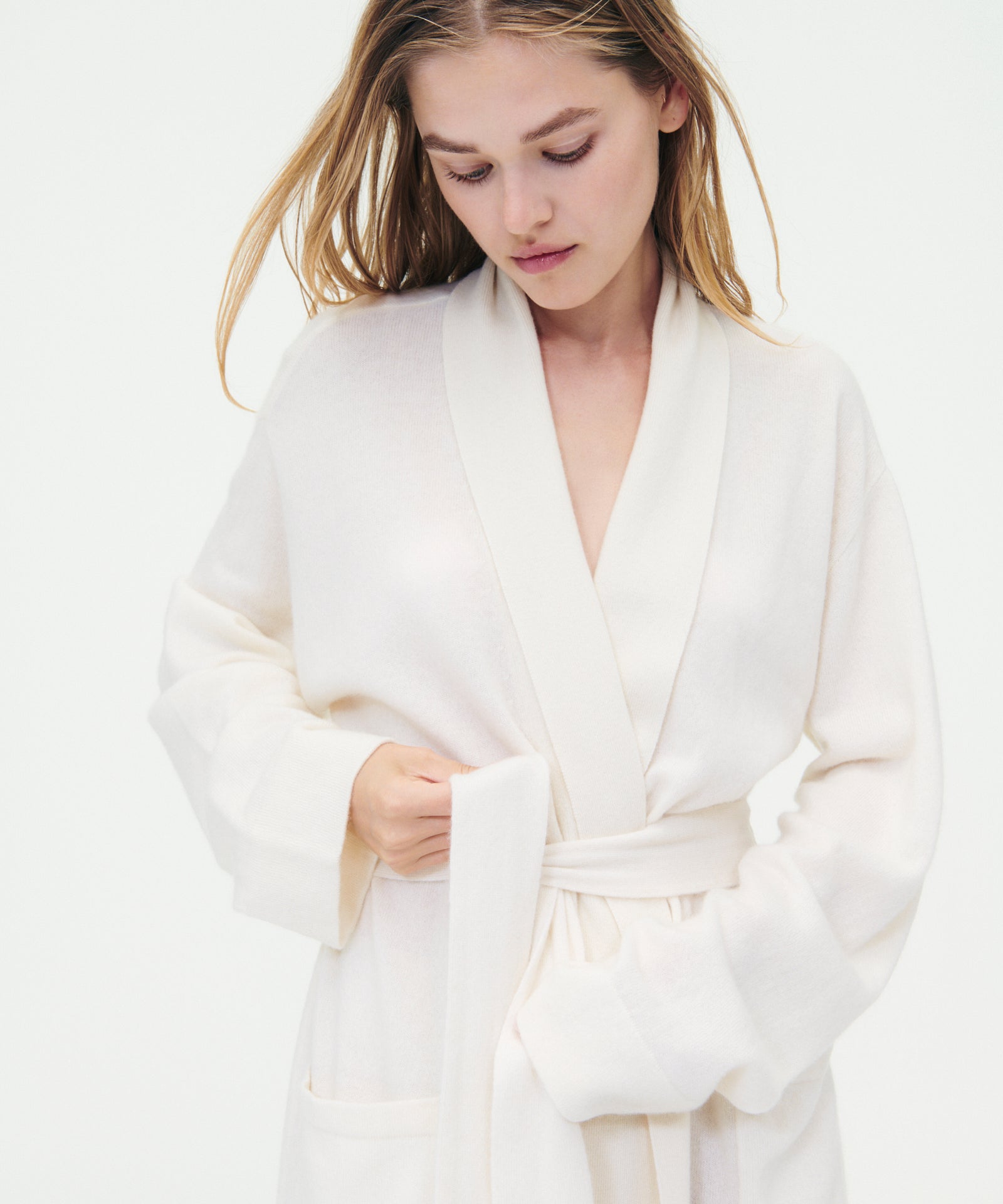 Long Work Robe Signature Cashmere Long Robe – ribbonrove