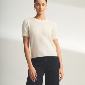 Lightweight Cashmere Short Sleeve Sweater